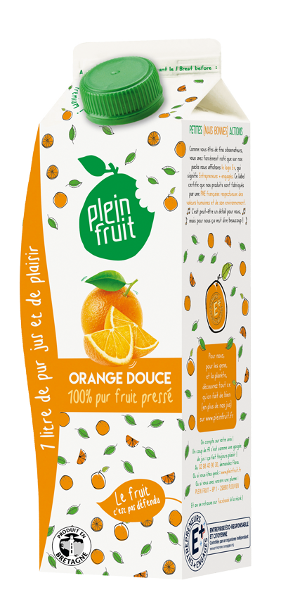 Pur jus d'orange douce