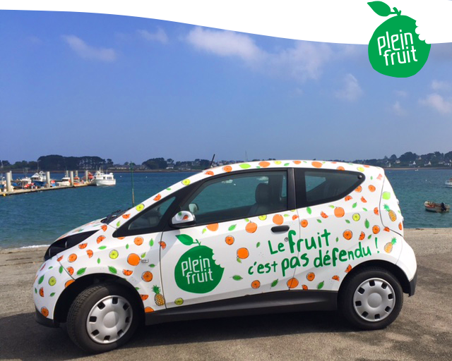 Notre voiture électrique Plein Fruit!