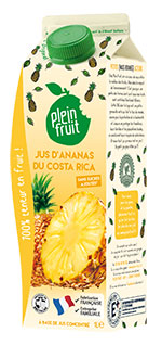 Plein Fruit jus d'ananas du Costa Rica 100% fruit