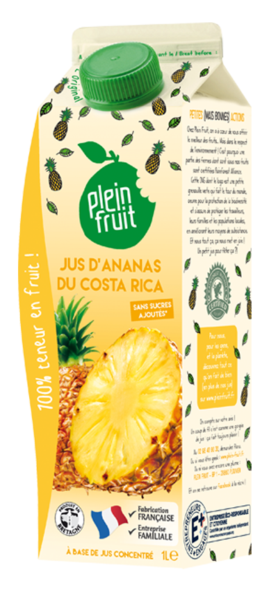 Jus d'ananas du Costa Rica