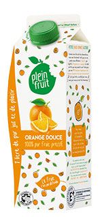 Jus d'orange douce pur fruit pressé