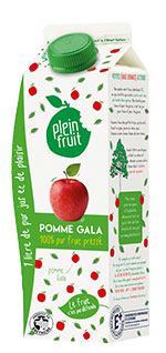 Plein Fruit jus de pomme Gala, fruit pressé