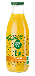 Pur jus d'orange biologique