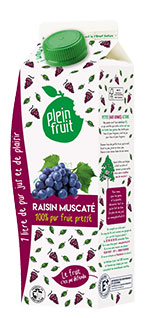 Plein Fruit jus de raisin muscaté 100% fruit pressé