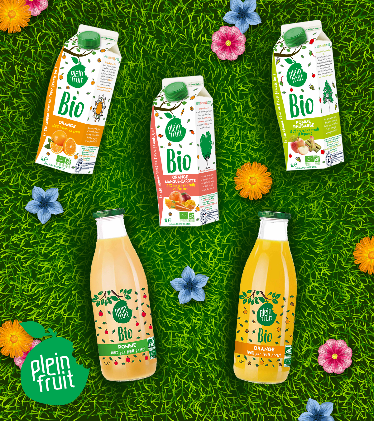 Plein fruit, des jus de fruit bio