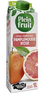 Plein Fruit jus de pamplemousse rosé 100% fruit