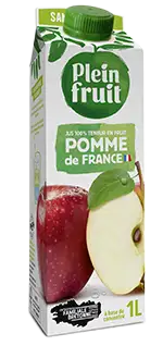 Jus de pomme de France Plein Fruit brique d'un litre