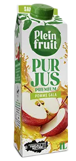 Plein Fruit jus de pomme Gala, fruit pressé