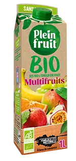 jus multifruits BIO, brique d'un litre Plein Fruit