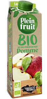 jus de pomme BIO Plein Fruit