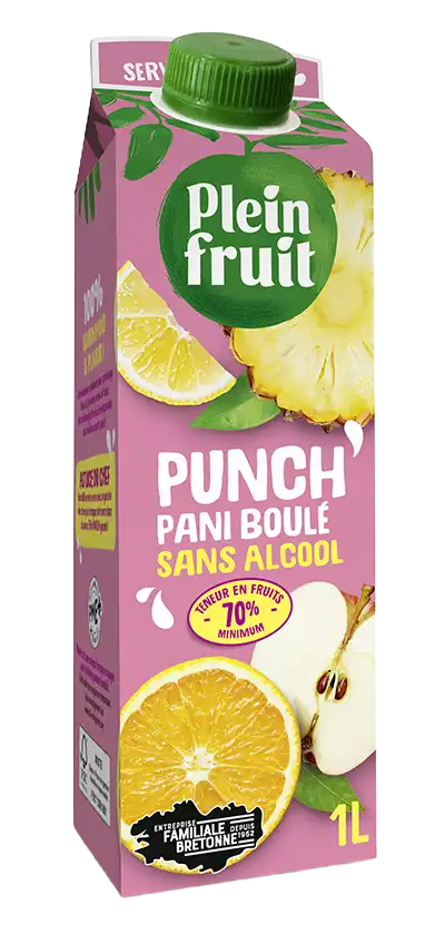 Punch sans alcool pani boulé 1L